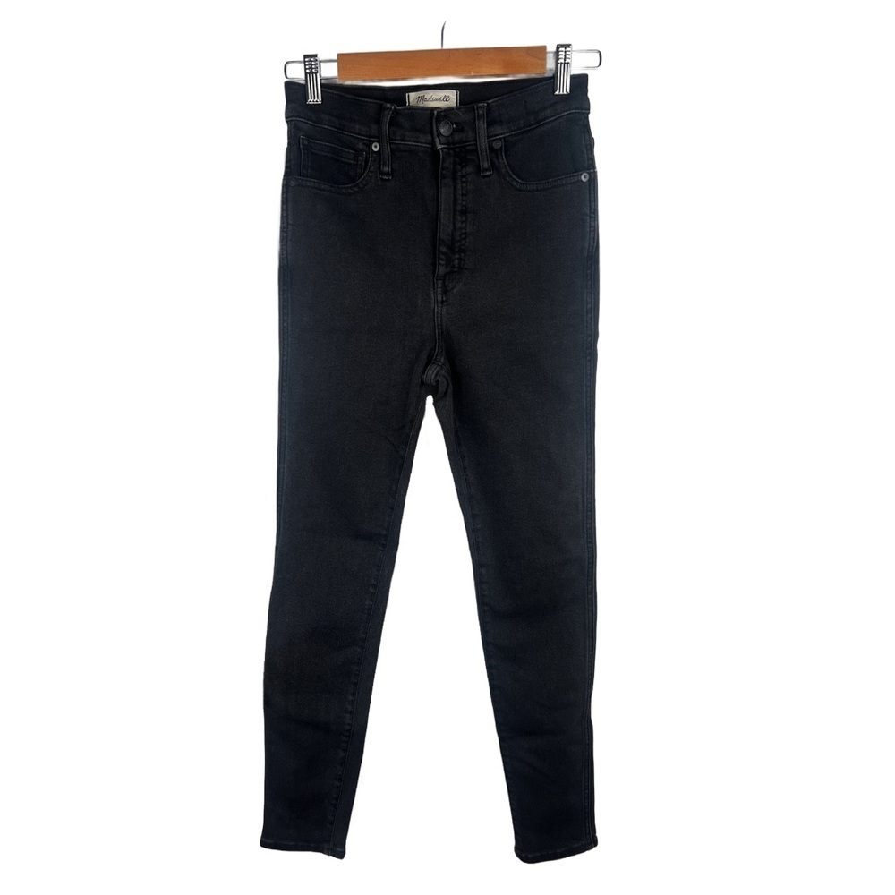 Women’s Madewell 10” High-Rise Skinny Jean In Black Size 28